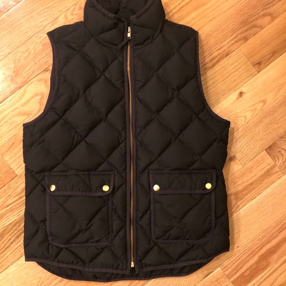 J. Crew Jackets & Blazers - J crew quilted down vest - Black